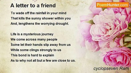 cyclopseven Ram - A letter to a friend