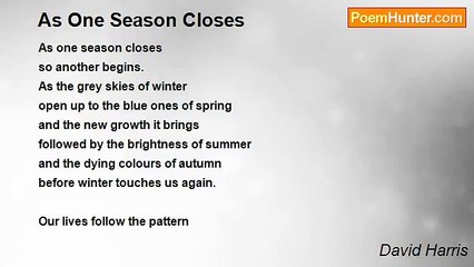 David Harris - As One Season Closes