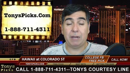 Colorado St Rams vs. Hawaii Warriors Free Pick Prediction NCAA College Football Odds Preview 11-8-2014