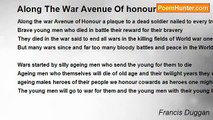 Francis Duggan - Along The War Avenue Of honour