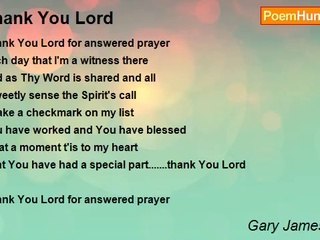 Gary James Smith - Thank You Lord