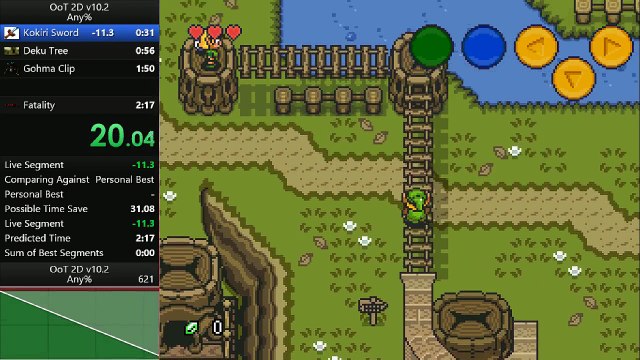 Zelda: Ocarina of Time 2D 10.2 Keyboard% Speedrun in 2:14 by isleep2late