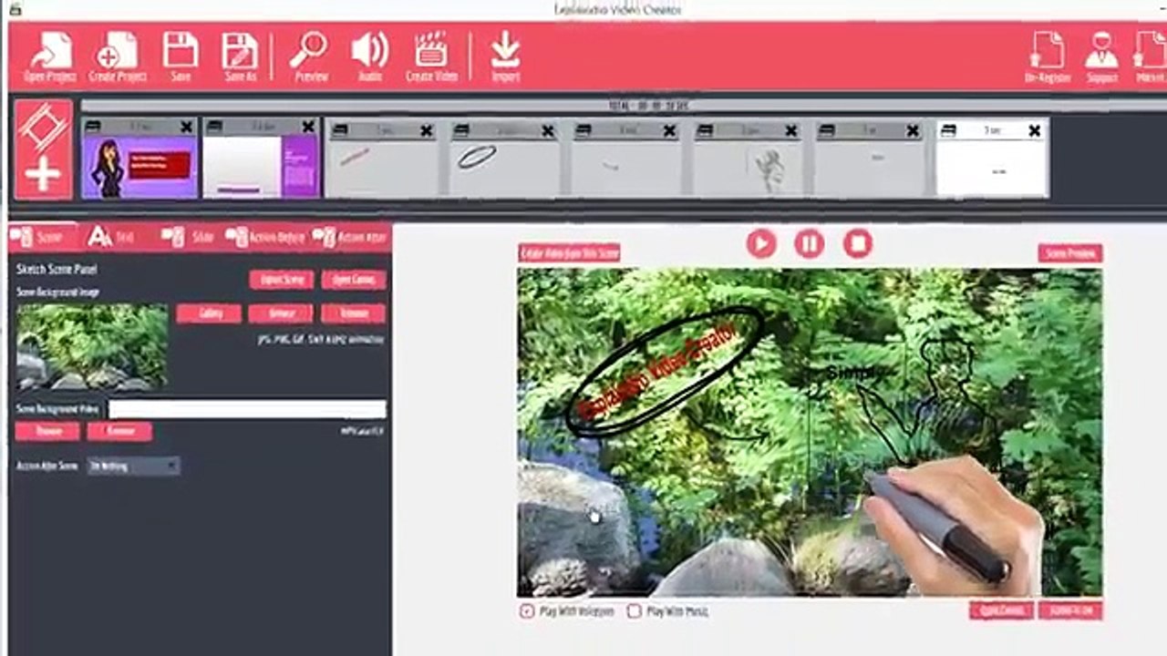 Explaindio Soft Tutorial (Part 2) - How To Use Whiteboard Sketching