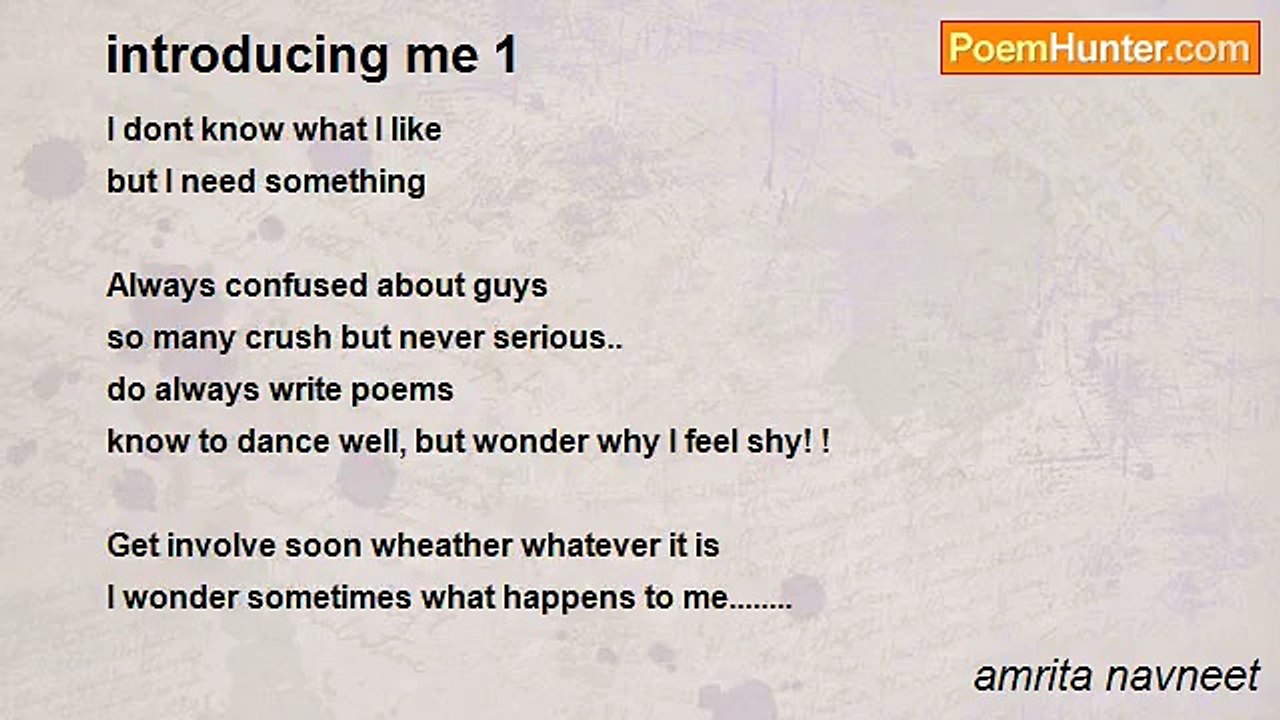 amrita navneet - introducing me 1