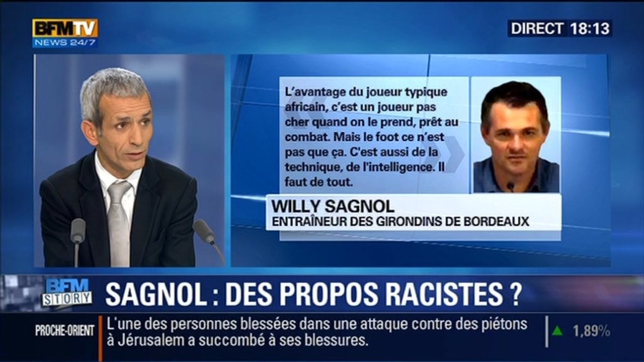 BFM Story: Les propos de Willy Sagnol sur les joueurs africains sont-ils racistes ? - 05/11