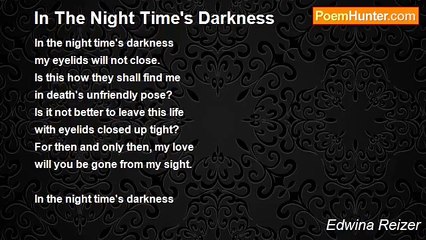 Edwina Reizer - In The Night Time's Darkness