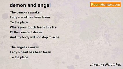 Joanna Pavlides - demon and angel