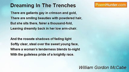 William Gordon McCabe - Dreaming In The Trenches