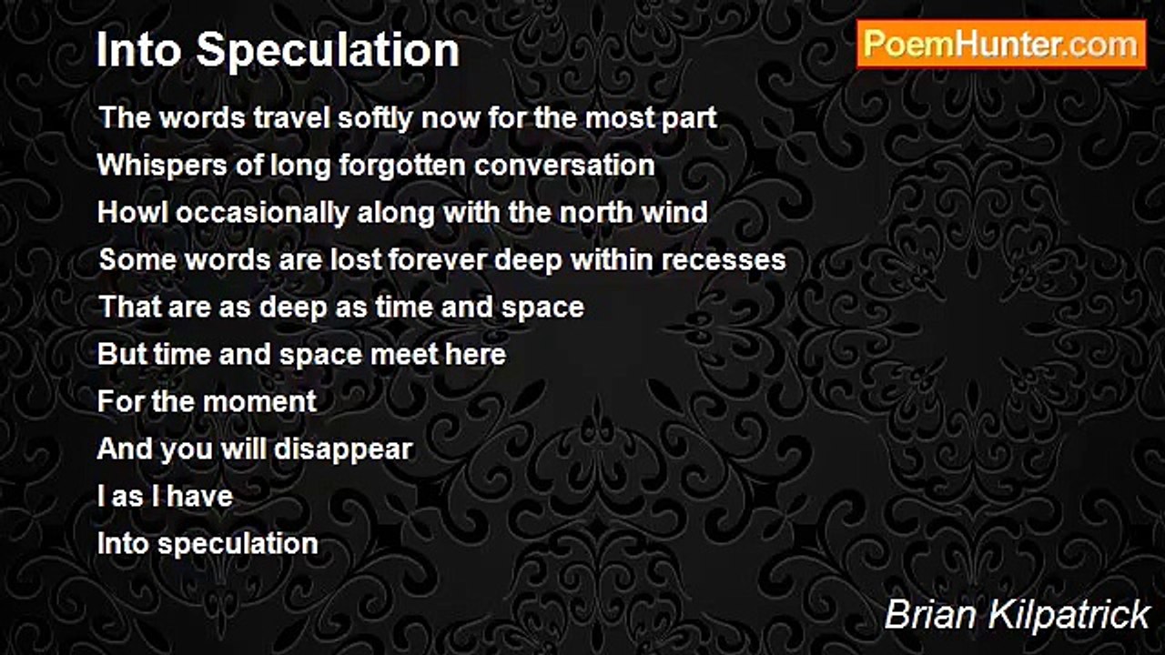 Brian Kilpatrick - Into Speculation