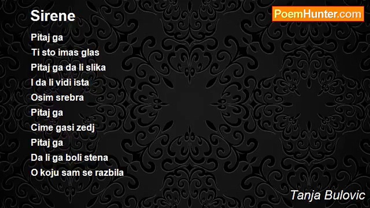 Tanja Bulovic - Sirene