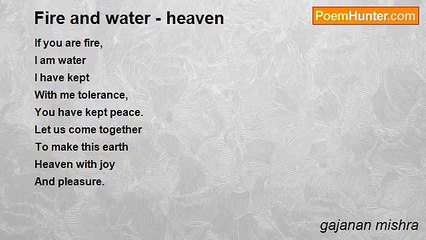 gajanan mishra - Fire and water - heaven