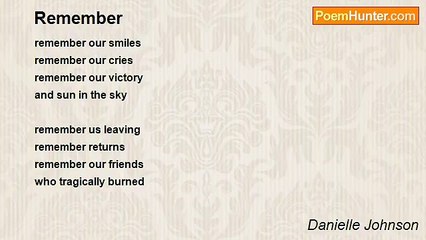 Danielle Johnson - Remember
