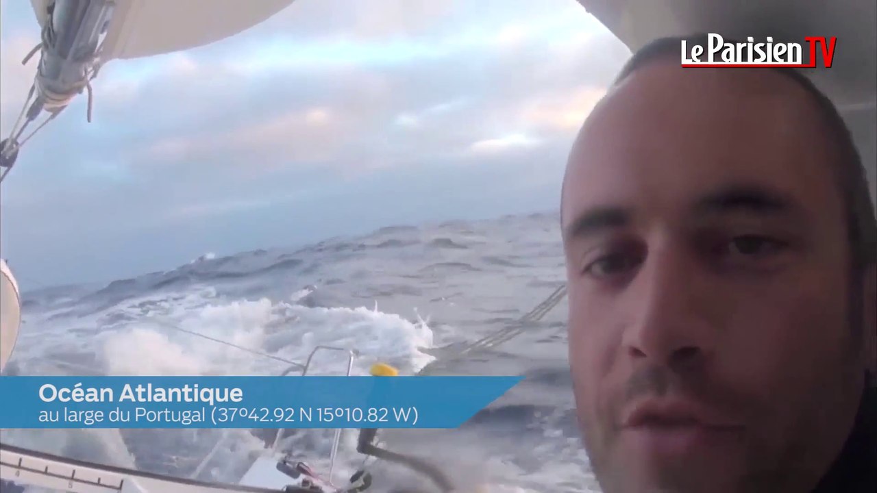 Route du Rhum : Fabrice Amedeo depuis son bateau