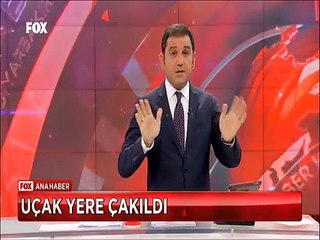 Yere çakılan uçağın kabin içindeki görüntüleri