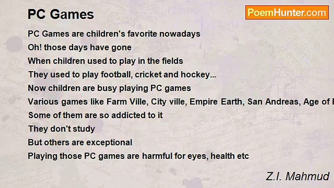 Z.I. Mahmud - PC Games