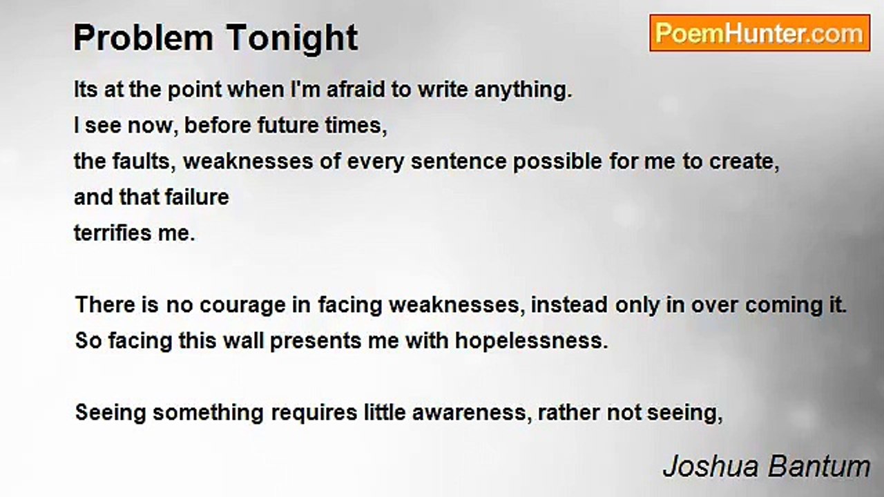 Joshua Bantum - Problem Tonight