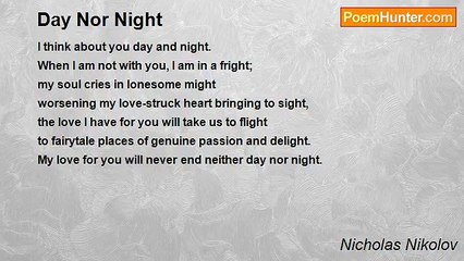 Nicholas Nikolov - Day Nor Night