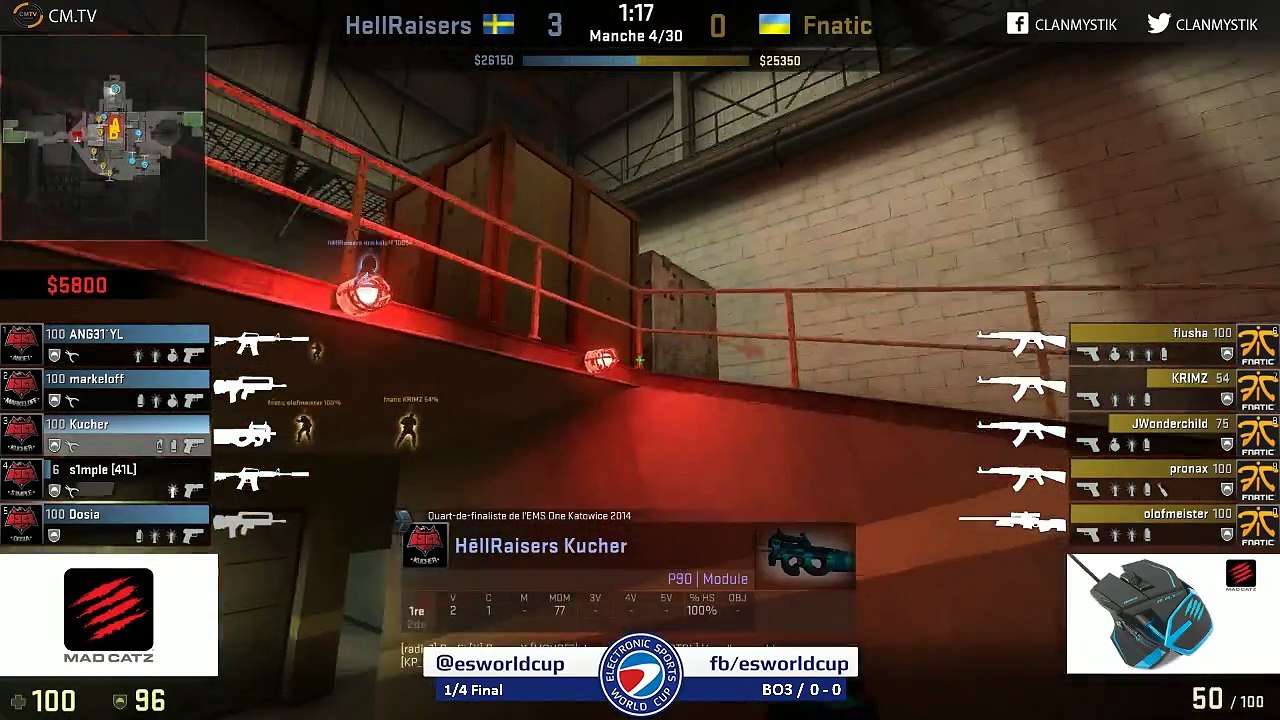 HellRaisers vs fnatic CM.TV 1/4 de finale ESWC World 2014