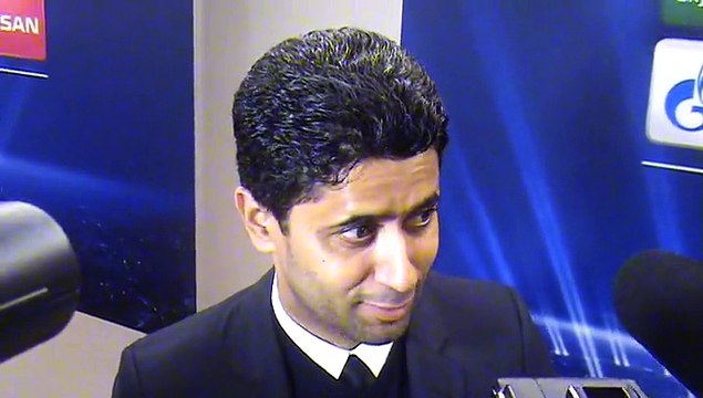 Réaction de Nasser Al Khelaifi en zone mixte après PSG-Nicosie (1-0)