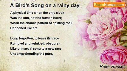 Peter Russell - A Bird's Song on a rainy day