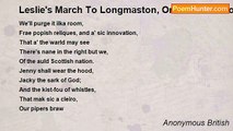 Anonymous British - Leslie's March To Longmaston, Or Marston Moor
