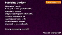 michael walkerjohn - Patriciate Lexicon
