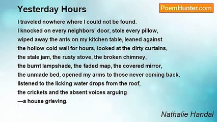 Nathalie Handal - Yesterday Hours