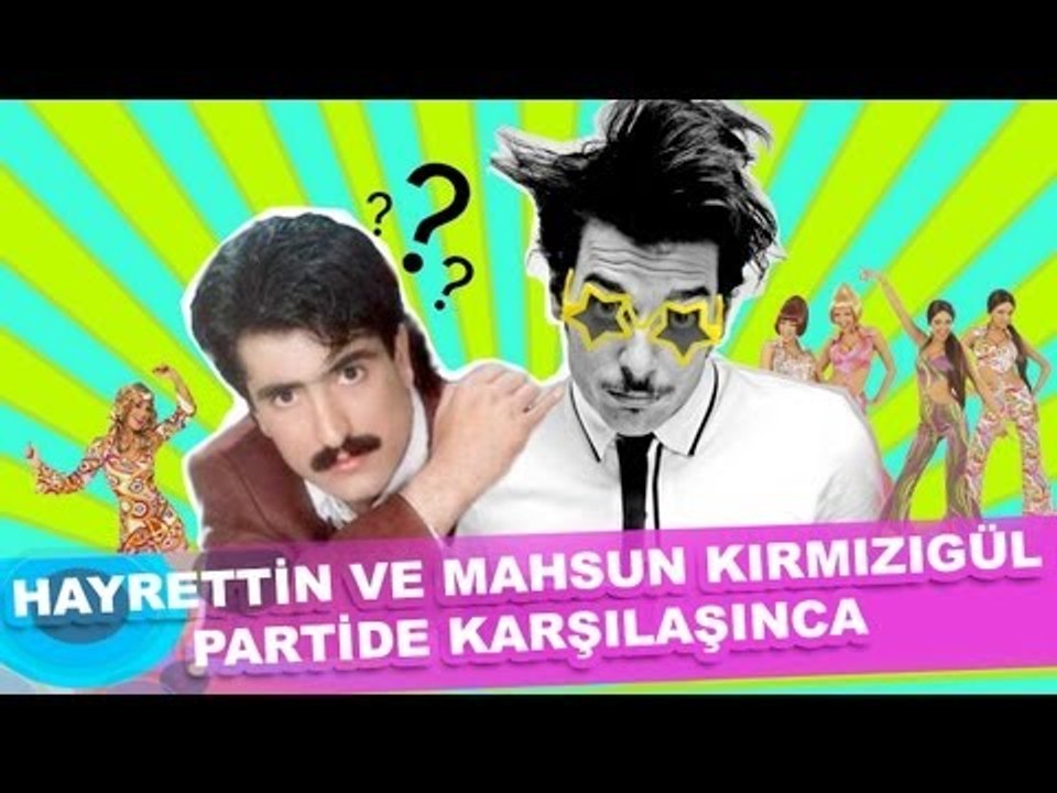 Hayrettin ve Mahsun Kırmızıgül partide karşılaşınca :)