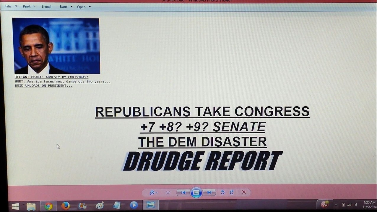 REPUBLICANS TAKE THE SENATE IN MIDTERM ELECTION. MITCH McCONNELL GIVES US BAD NEWS