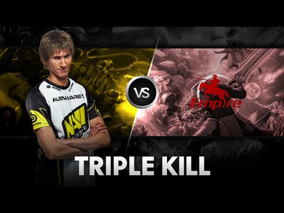 Triple Kill! By Dendi vs Team Empire @Excellent Moscow Cup 2