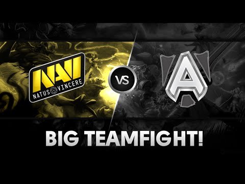 Big teamfight by Na`Vi vs Alliance @ Starladder X