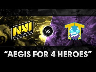"Aegis for 4 Heroes" (Na`Vi vs Team Tinker) @ Battle Arena