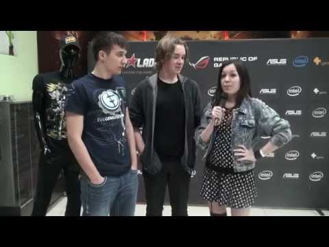 Short pre-match interview with Arteezy and zai @ Starladder Season IX LAN Finals