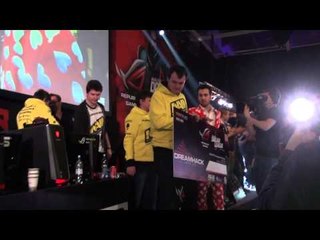 Awarding ceremony & Champagne shower @ DreamHack Winter 2013