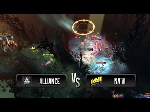 Battle at Roshan's pit by Na'Vi vs Alliance @ MLG Columbus