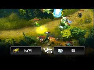 Under tower action by Na`Vi vs EG @ DreamLeague
