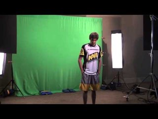 Dendi grimacing at the photoshoot @ The International 2013