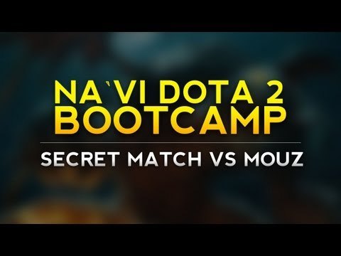 Na`Vi.DotA 2 secret match vs mouz @ live VOD from bootcamp