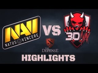 Na`Vi vs 3DMAX Highlights @ The Defense 3