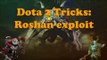 Dota 2 Tricks: Roshan highground Furion & Clockwerk exploit