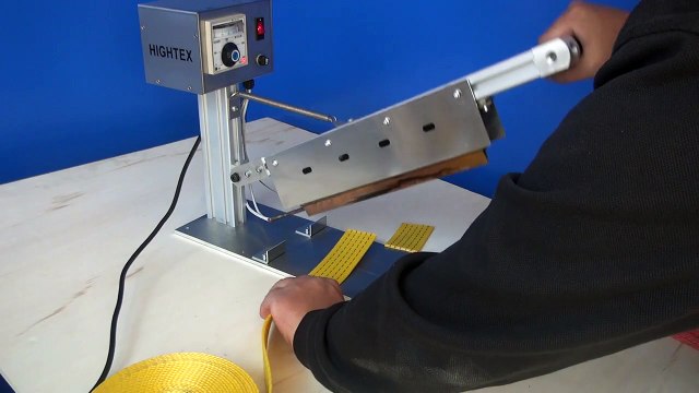Machine à découper les sangles à chaud