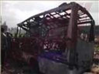 مصرع 19 طالبا مصريا باحتراق حافلة بدمنهور