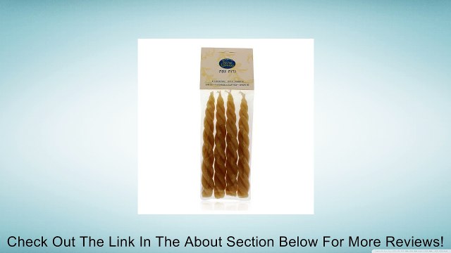 Traditional Wax Havdalah Candle Set with Four Natural Wax Candles Review