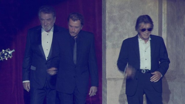 Hallyday, Dutronc, Mitchell: les Vieilles Canailles sur la scène de Bercy