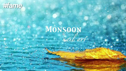 Cute Monsoon Special Nail Art _ Nail Art Tutorial