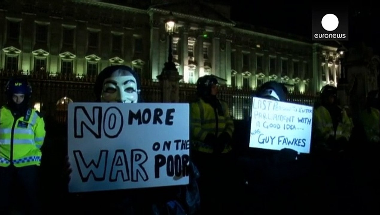 "anonymous"-demo: masken-protest in london und anderswo