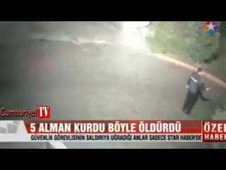 Silivri'de güvenlikçinin öldüğü köpek saldırısı kamerada