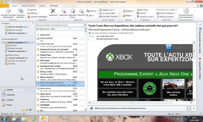 Outlook - Organiser les messages reçus