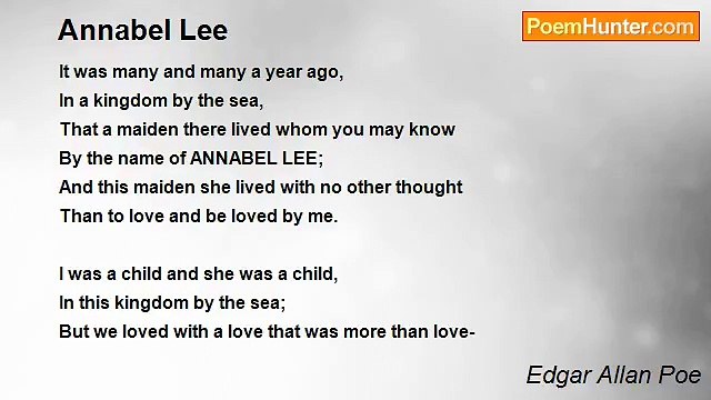 Edgar Allan Poe - Annabel Lee