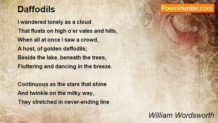 William Wordsworth - Daffodils